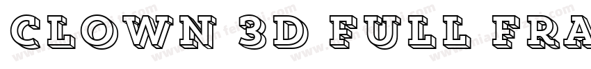 Clown 3D Full Frame字体转换